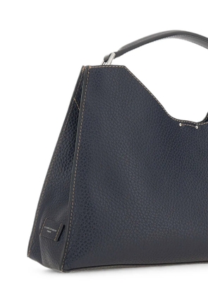 GIANNI CHIARINI large Aurora hammered leather tote bag - Blue