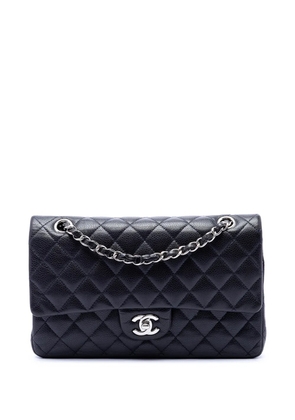CHANEL Pre-Owned 2013-2014 Medium Classic Caviar Double Flap shoulder bag - Blue