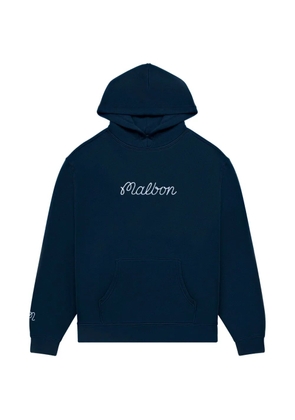 Malbon Golf Fesque embroidered hoodie - Blue
