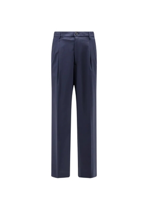 AMARANTO double-pleat trousers - Blue