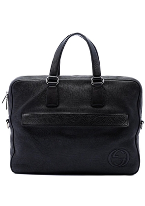 Gucci Pre-Owned 2016-2026 Calfskin Soho Briefcase business bag - Black