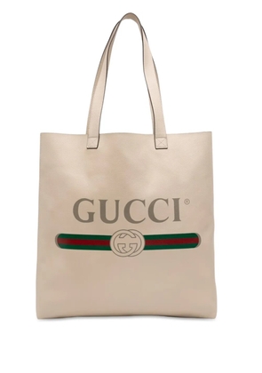Gucci Pre-Owned 2016-2026 Leather Logo tote bag - Brown