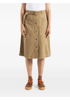 Moncler belted midi skirt - Neutrals