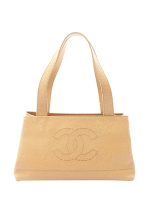 CHANEL Pre-Owned 2002-2003 Caviar CC tote bag - Neutrals