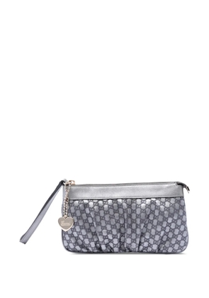 Gucci Pre-Owned 2000-2015 Microguccissima Heart Wristlet Pochette clutch bag - Silver