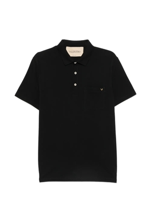 Valentino Garavani VLogo chest-pocket polo shirt - Black