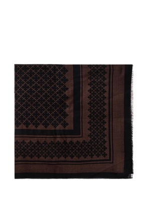 By Malene Birger Julee graphic-pattern scarf - Brown