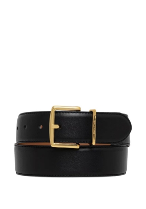 Marc O'Polo logo-engraved leather belt - Black