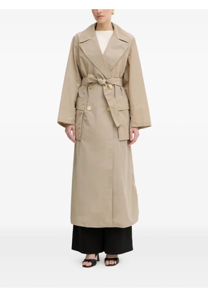 Armani Exchange double-breasted belted trench coat - Neutrals