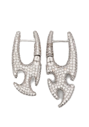 DARKAI crystal-embellished drop earrings - Silver