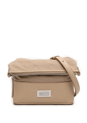 Maison Martin Margiela Pre-Owned 2015-2026 Small Canvas and Grained Calfskin 5AC Foldable crossbody bag - Neutrals