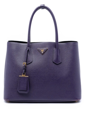 Prada Pre-Owned 2010-2026 Medium Saffiano Cuir Double satchel - Purple