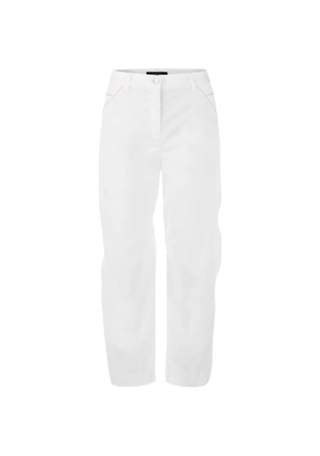 MARCCAIN Ruma contrast-stitch trousers - White