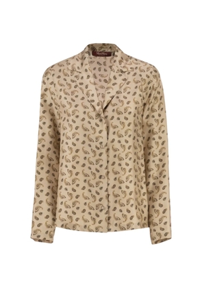 Max Mara paisley-print silk shirt - Neutrals