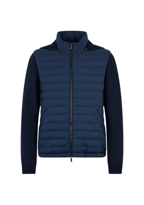 Moorer padded zip jacket - Blue