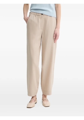 Marc O'Polo elasticated-waistband logo-patch trousers - Neutrals