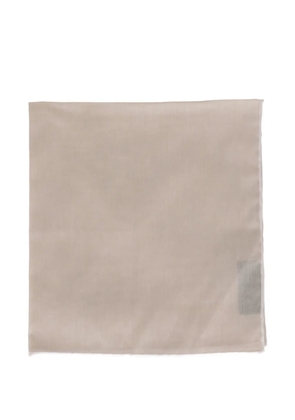 TOM FORD logo-detail pocket square - Neutrals
