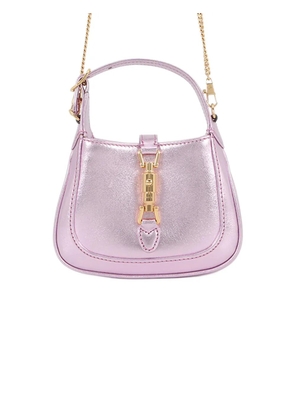 Gucci Pre-Owned 2016-2026 Nano Metallic Calfskin Jackie 1961 satchel - Pink