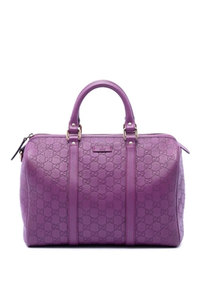 Gucci Pre-Owned 2016-2026 Medium Guccissima Joy boston bag - Purple