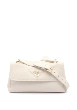 Prada Pre-Owned 2010-2026 Vitello Daino Soft shoulder bag - White