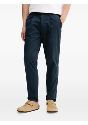 Marc O'Polo pleated elasticated-waistband trousers - Blue