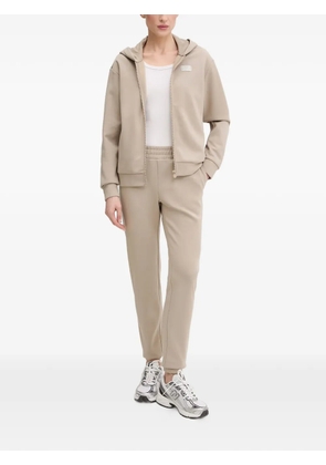 Ea7 Emporio Armani hooded logo-patch tracksuit - Neutrals
