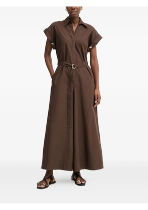 SIMONA CORSELLINI belted wide-leg jumpsuit - Brown