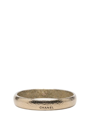 CHANEL Pre-Owned 2007 Gold Plated Logo Bangle costume bracelet