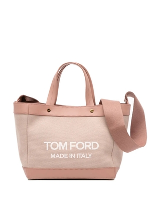 Tom Ford Pre-Owned 2015-2025 Mini Canvas T Screw Tote satchel - Brown