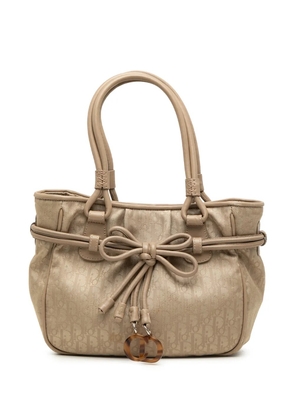 Christian Dior Pre-Owned 2007 Diorissimo Trotter Canvas Bow tote bag - Neutrals