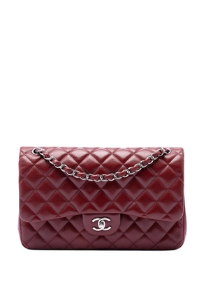 CHANEL Pre-Owned 2011 Jumbo Classic Caviar Double Flap shoulder bag - Red