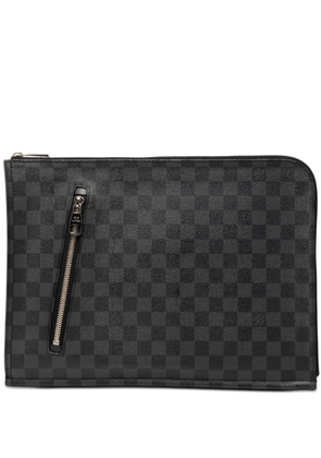 Louis Vuitton Pre-Owned 2013 Damier Graphite Poche Documents Portfolio clutch bag - Black