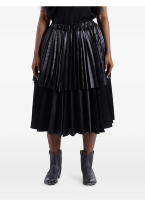 Comme Des Garçons pleated midi skirt - Black