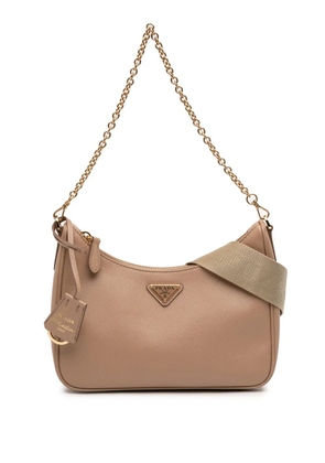 Prada Pre-Owned 2019-2026 Saffiano Lux Re Edition 2005 satchel - Brown