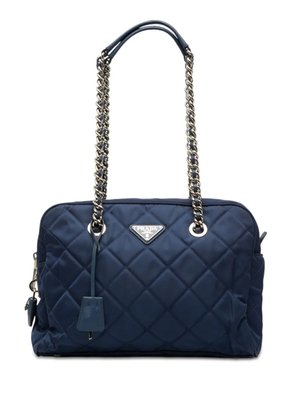 Prada Pre-Owned 2013-2026 Impuntu Tessuto Chain shoulder bag - Blue