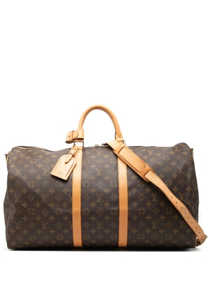 Louis Vuitton Pre-Owned 2000 Monogram Keepall Bandouliere 55 travel bag - Brown