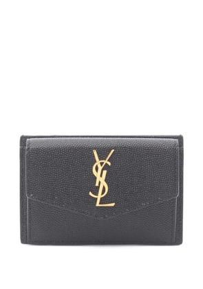Saint Laurent Pre-Owned 2020s Cassandra leather card case - Black
