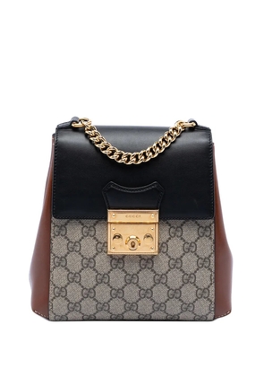 Gucci Pre-Owned 2016-2026 GG Supreme Padlock backpack - Neutrals