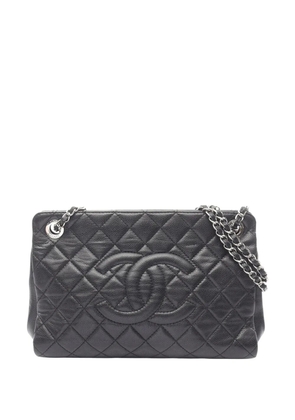 CHANEL Pre-Owned 2012-2013 CC Quilted Caviar Timeless Soft Shopper tote bag - Black