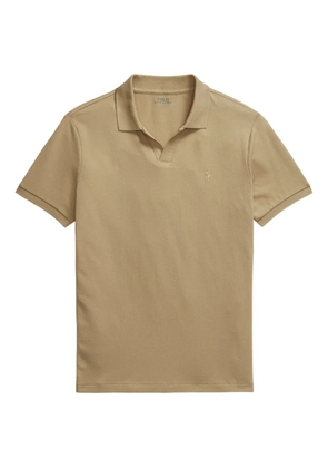 Polo Ralph Lauren slim-cut mesh polo shirt - Neutrals