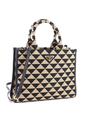Prada Pre-Owned Symbole Shopper Jacquard Small tote bag - Brown