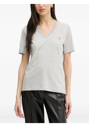 Trussardi V-neck logo-print T-shirt - Grey