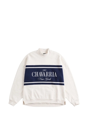 Willy Chavarria Gilroy crew-neck sweatshirt - White