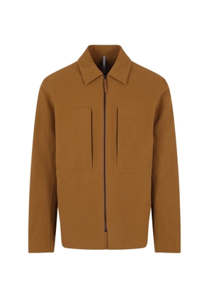 Veilance Mionn zip-up patch-pocket jacket - Brown