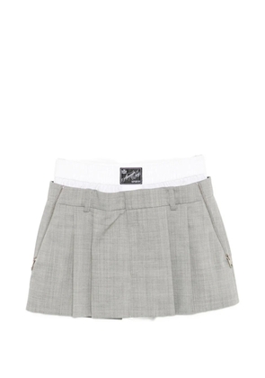 Alexander Wang pleated zip-detail skort - Grey