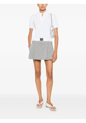 Alexander Wang pleated layered-waistband mini skirt - Grey