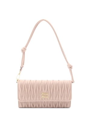 Miu Miu Pre-Owned 2020s matelassé leather mini bag - Pink
