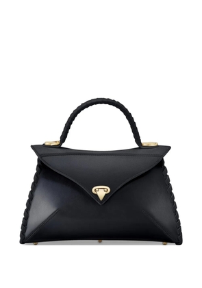 Tyler Ellis medium LJ whipstitch-leather tote bag - Black