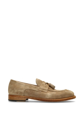 Eleventy tassel-detail suede loafers - Neutrals