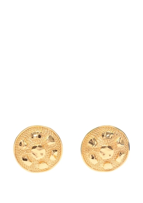 Christian Dior Pre-Owned 2000-2026 Gold Plated Round Clip On Earrings costume earrings